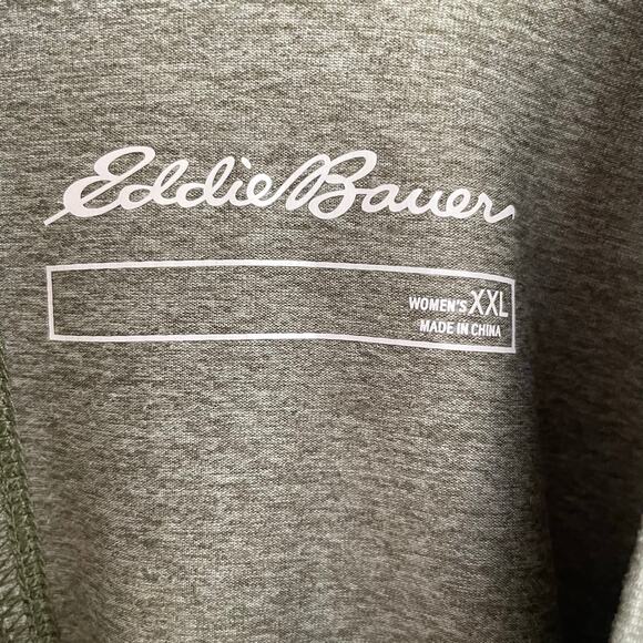 Eddie Bauer Moss Green Women Active Short Sleeve Tee Sz XXL Active Wear Casual - Picture 4 of 7